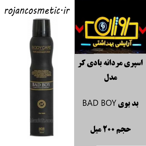 اسپری مردانه بادیکر مدل بد بوی Body Care